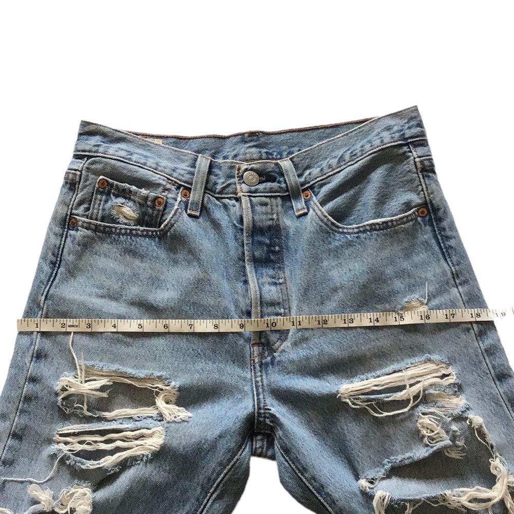 Levi’s Premium Quality 501 Skinny High Rise Distressed Jeans, size 27 - Picture 11 of 15